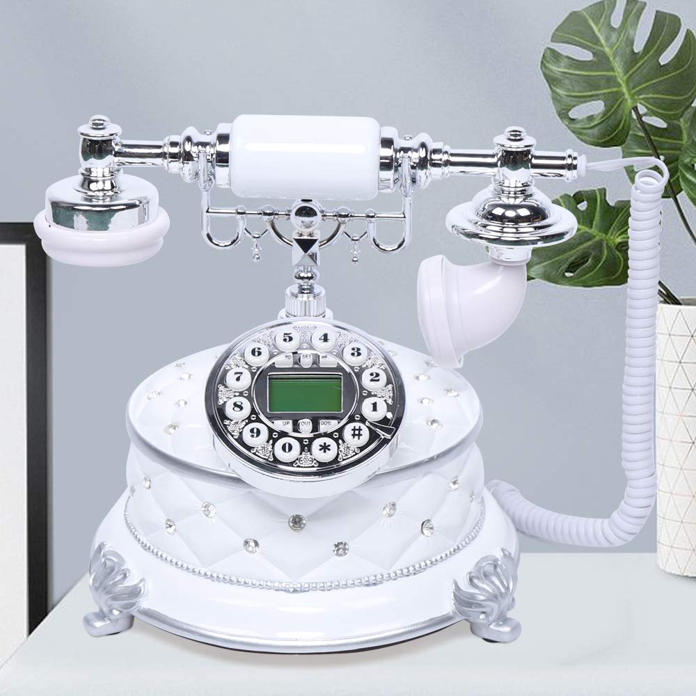 Telefono retrò antico desktop telefono fisso telefono domestico nostalgia decorazione da tavolo telefono FSKDTMF per casa soggiorno
