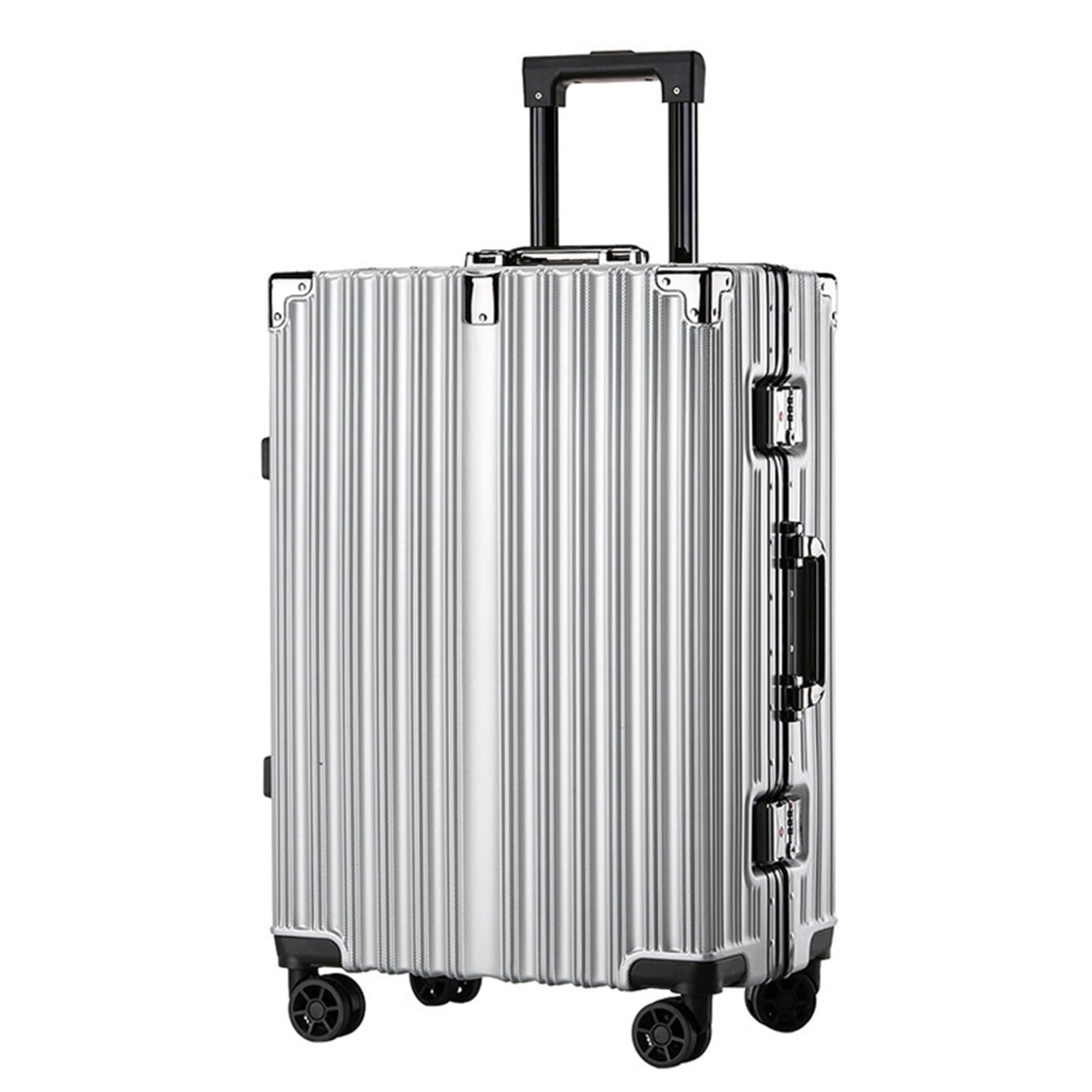 Valise cabine étanche anti-vol avec double roulette rotative 360 et poignée télescopique