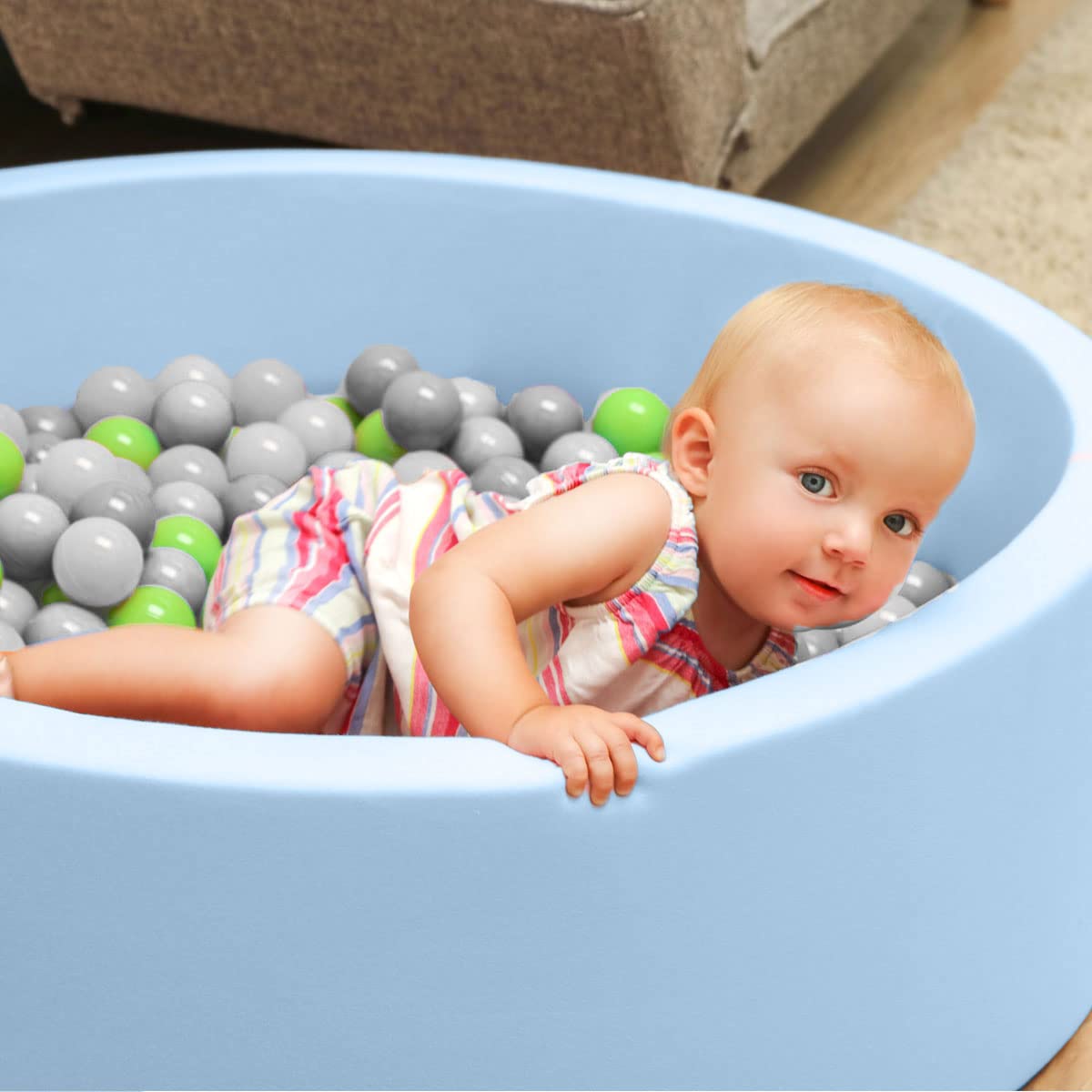 LittleTom 200 Palline per Piscina Bambini - 5,5cm Palline Bimbi Colorate - Palline x Piscina - Giochi Piscina Bambini Palline Gioco Palline Plastica Bambini Colorate Palla per Piscina Palloni Piscina