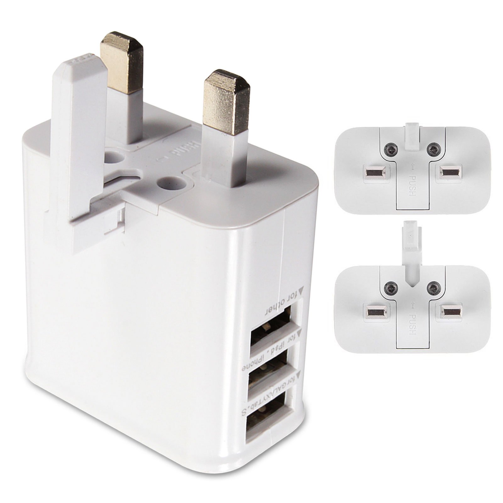 Xtech Cargador De 3 Puertos Usb Amazon Es Electronica