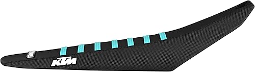 Vista 38 de Enjoy Mfg Funda de asiento compatible con KTM 2023 SX-SXF 125-450 Logo #352 (todos los logotipos KTM Blue KTM Blue Ribs Orange KTM Enjoy Logos)