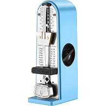 RIVVTA Mechanical Metronome High Precision Track Beat for Piano Sky Blue | Metronome for Piano, Guitar, Bass, Violin, Drums & Other Instruments, Loud Sound and High Precision Track Beat for Beginners