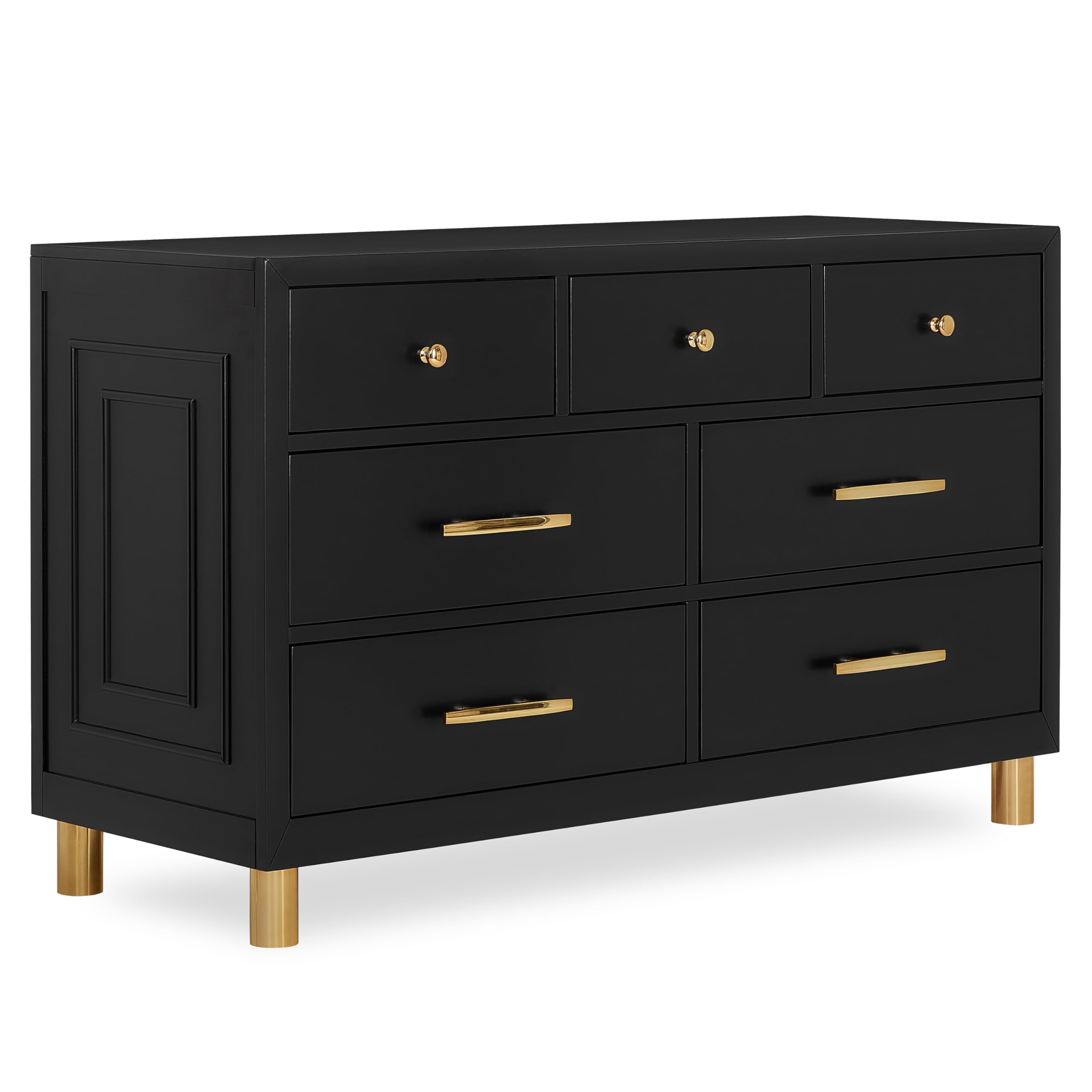 Photo 1 of Evolur Loft Art Deco Double Dresser, Black