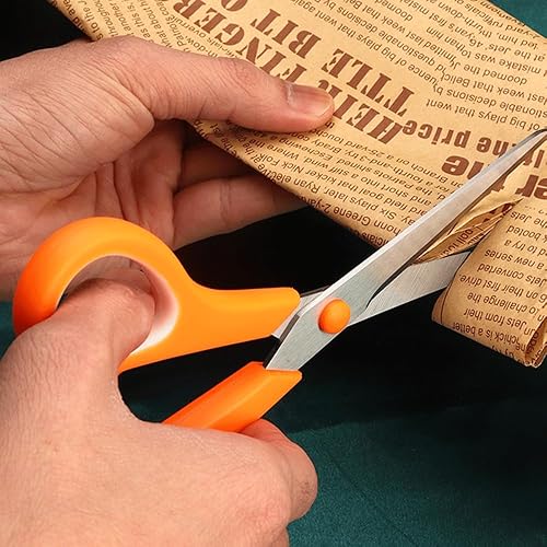 Miniatura 7 de Tijeras artísticas para cortar papel, tijeras de mano multiusos con hoja afilada para oficina, hogar, escuela, 8.5 pulgadas (morado)