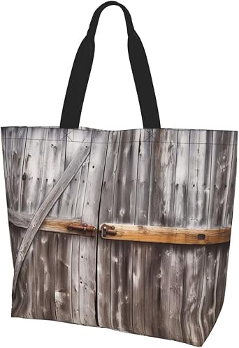 Tote Bag for Women Orange and White stripe Grocery Bag Reusable Shopping Bag Crossbody Foldable Handbags