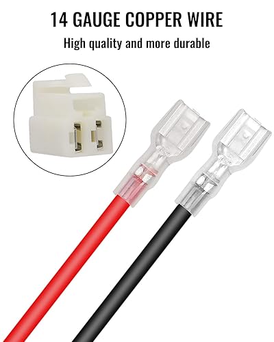 Miniatura 10 de TIKSCIENCE Arnés de cable de batería para Razor MX350 MX400 Dune Buggy Dirt Quad Pocket Rocket Pocket Mod Sport Mod Ground Force, enchufe de 4