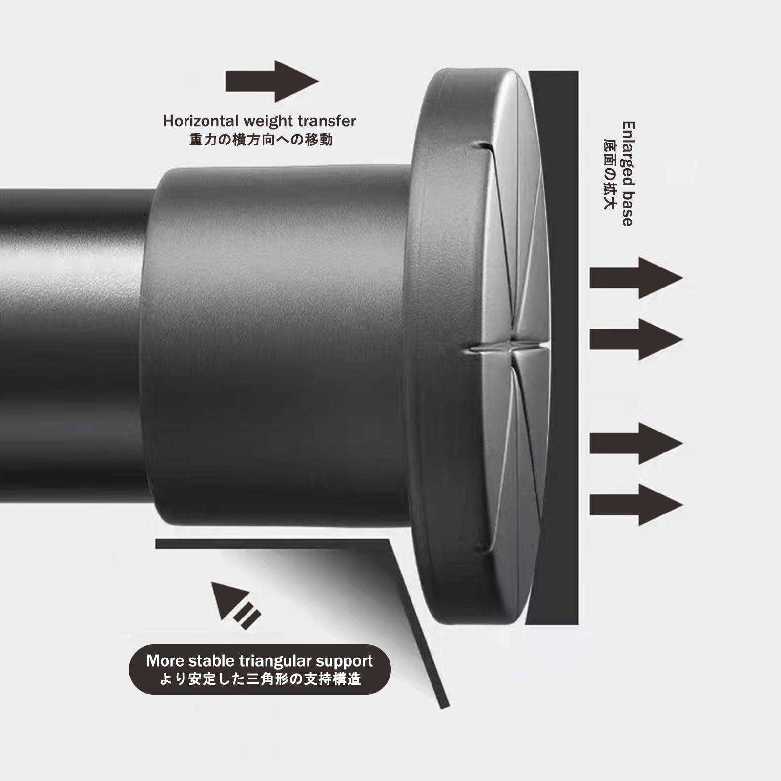 Bastoni per Tende, Palo Tenda a Pressione, Estensibile da 45 a 280 cm