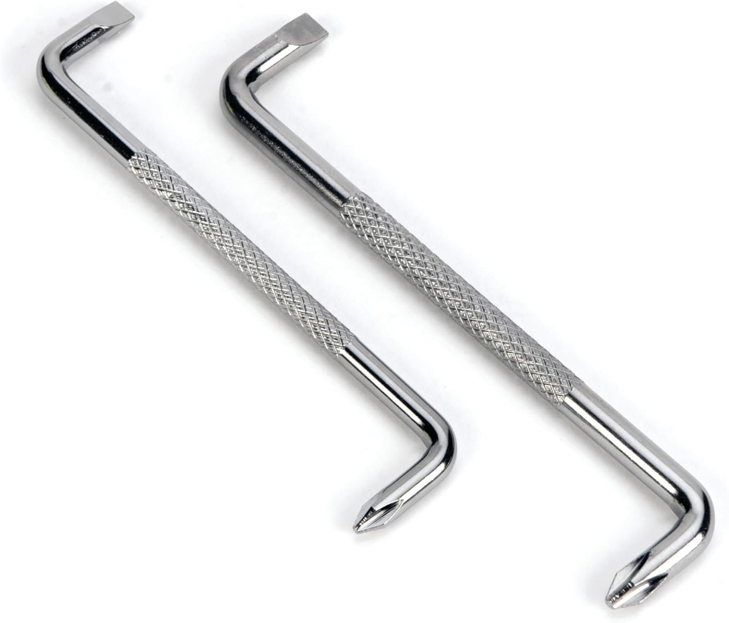 Performance Tool W30980 Non-Slip Screwdriver Set - Heat-Treated Carbon Steel, Corrosion-Resistant, Knurled Handles, 2-Piece (Phillips and Slotted)