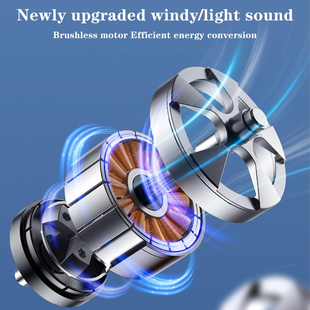Ventilatore auto per sedile posteriore, girevole a 360°, ventilatore per auto, ventilatore USB per auto, ventilatore di raffreddamento a 2 marce, mini ventilatore di velocità per auto SUV