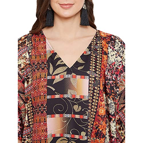Image of Oussum Women Long Maxi Plus Size Polyester Kaftan Gown, Womens Kaftan Dresses Lounge Resort Wear, Plus Size Kaftan