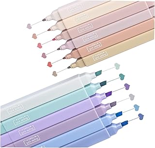 OctBird 12 Pack Pastel Highlighters, Assorted Colors Cute Highlighters with Soft Chisel Tip, Aesthetic Bible Highlighters Pens for Journaling Notes School Office Supplies