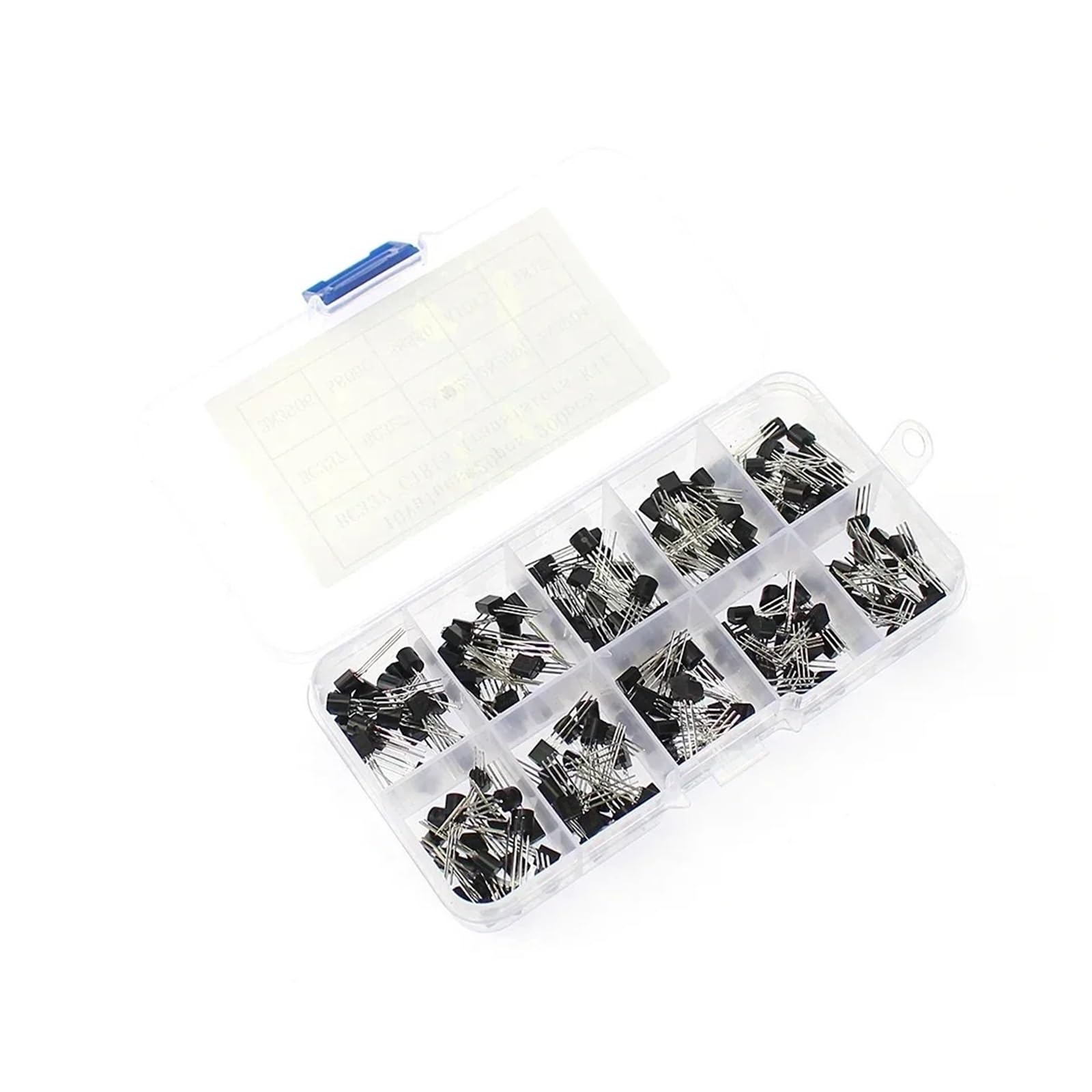 50-900pcs BJT Transistor Kit A1015 BC327 BC337 C1815 S8050 S8850 2N2222 2N2907 2N3904 2N3906 TO92 PNP NPN Triode Transistors Set(BC327-1015-840pcs)