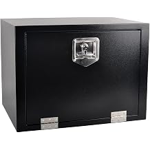 24" x 18" x 18" Black Steel Underbody Truck Tool Box