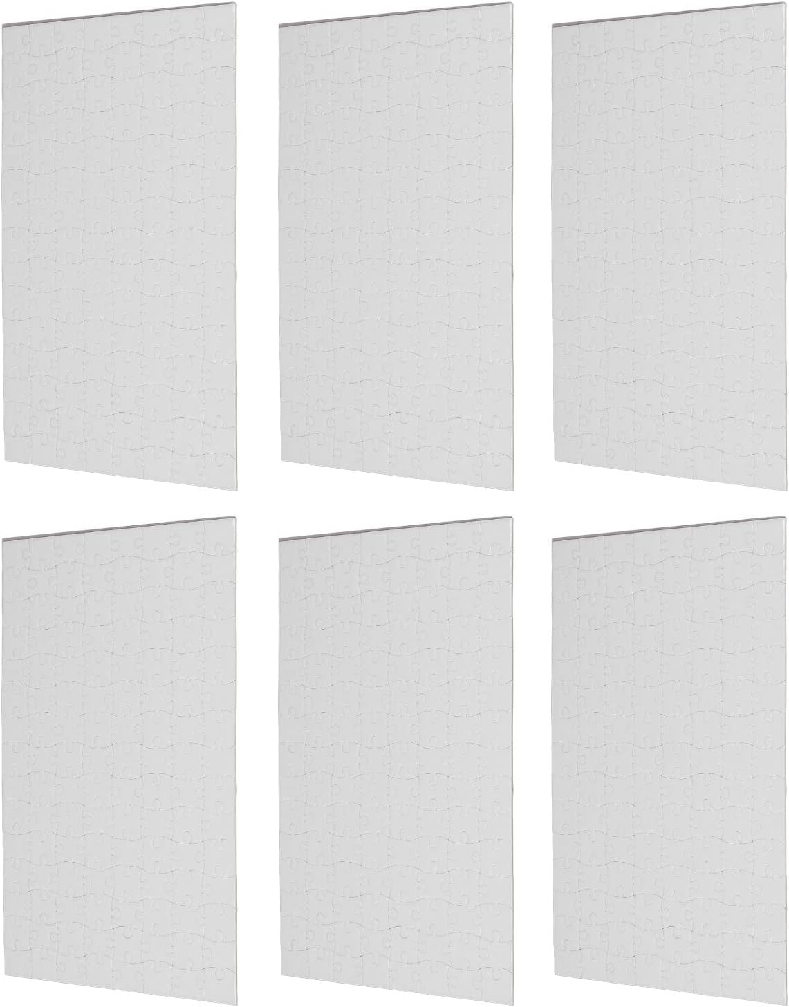 Alomejor Pusty Zestaw Puzzli do Zabawy, 10 Puzzli Sublimacyjnych, Rozmiar A4 20 Cm X 29 Cm, Idealny do zajęć Rodzinnych