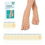 Hydrocolloid Gel Blister Bandages Pads - Promifun Waterproof Adhesive Blisters Bandages - Blister Pads for Heel, Foot, Toe, Feet - Gel Blister Chshions for Prevention & Recovery (32ct,Toe Pack)