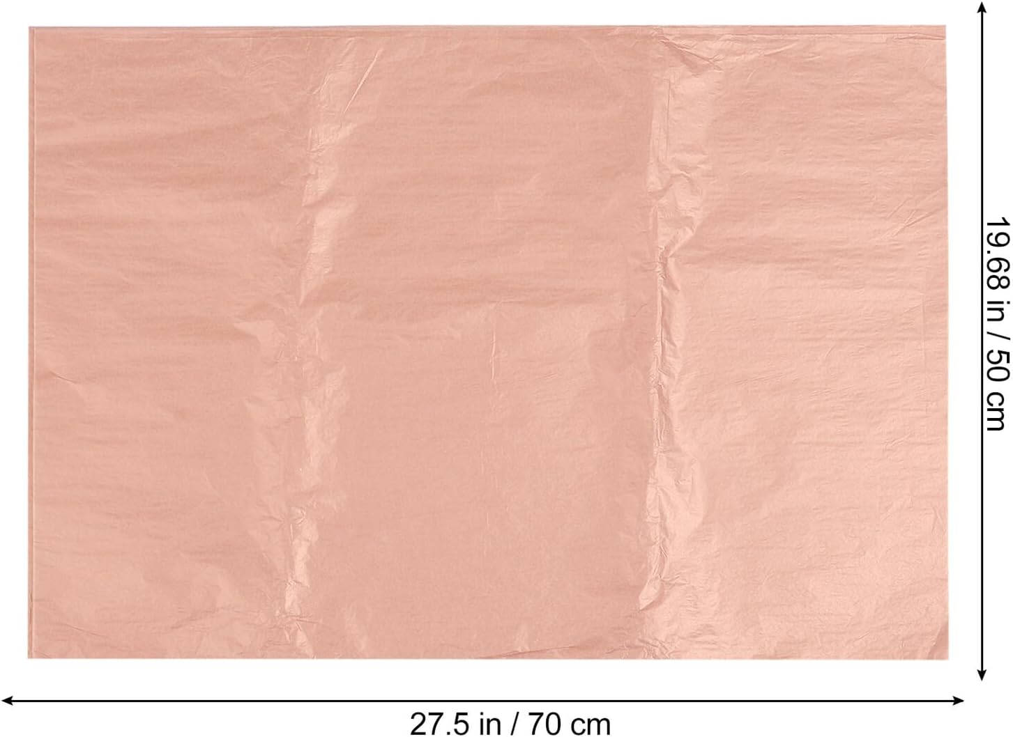 HOOTNEE 100 Pcs Rose Gold Tissue Wrapping Paper Thin Decorative Packaging Paper for Christmas Birthday Wedding DIY Craft Holiday