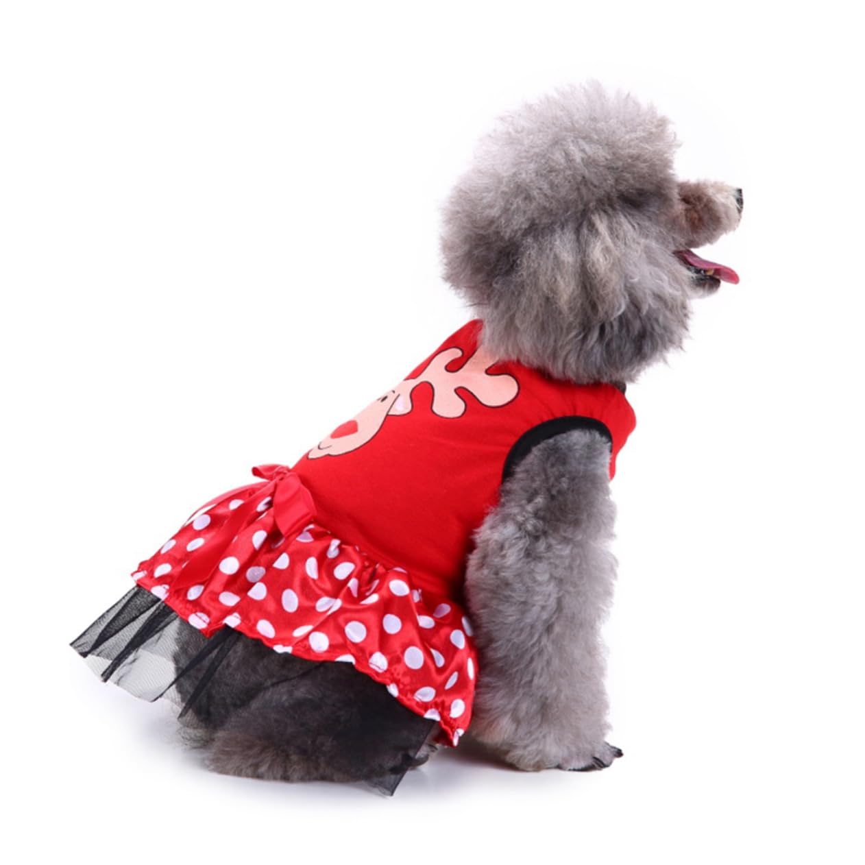 Didiseaon 3 Pz Vestito Natalizio Per Animali Domestici Felpa Con Cappuccio Cane Costume Da Gatto Felpe Per Cani Costume Da Cane Tuta Da Cucciolo Poliestere Impostare Natale