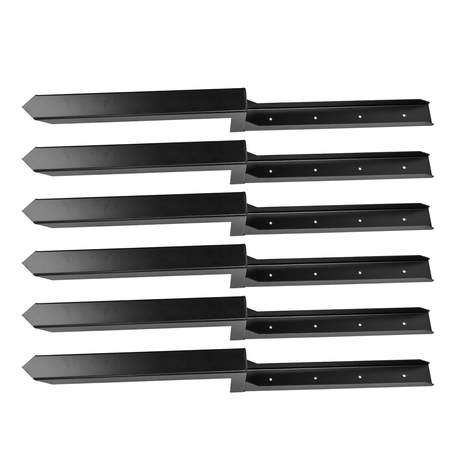 Kit de la Cerca de Acero Servicio Pesado, la Cerca en Forma H Picos con Soporte 3D, para Reparar una Valla Madera Rota Inclinada, Instalaci¨®n F¨¢cil (6 Paquetes)