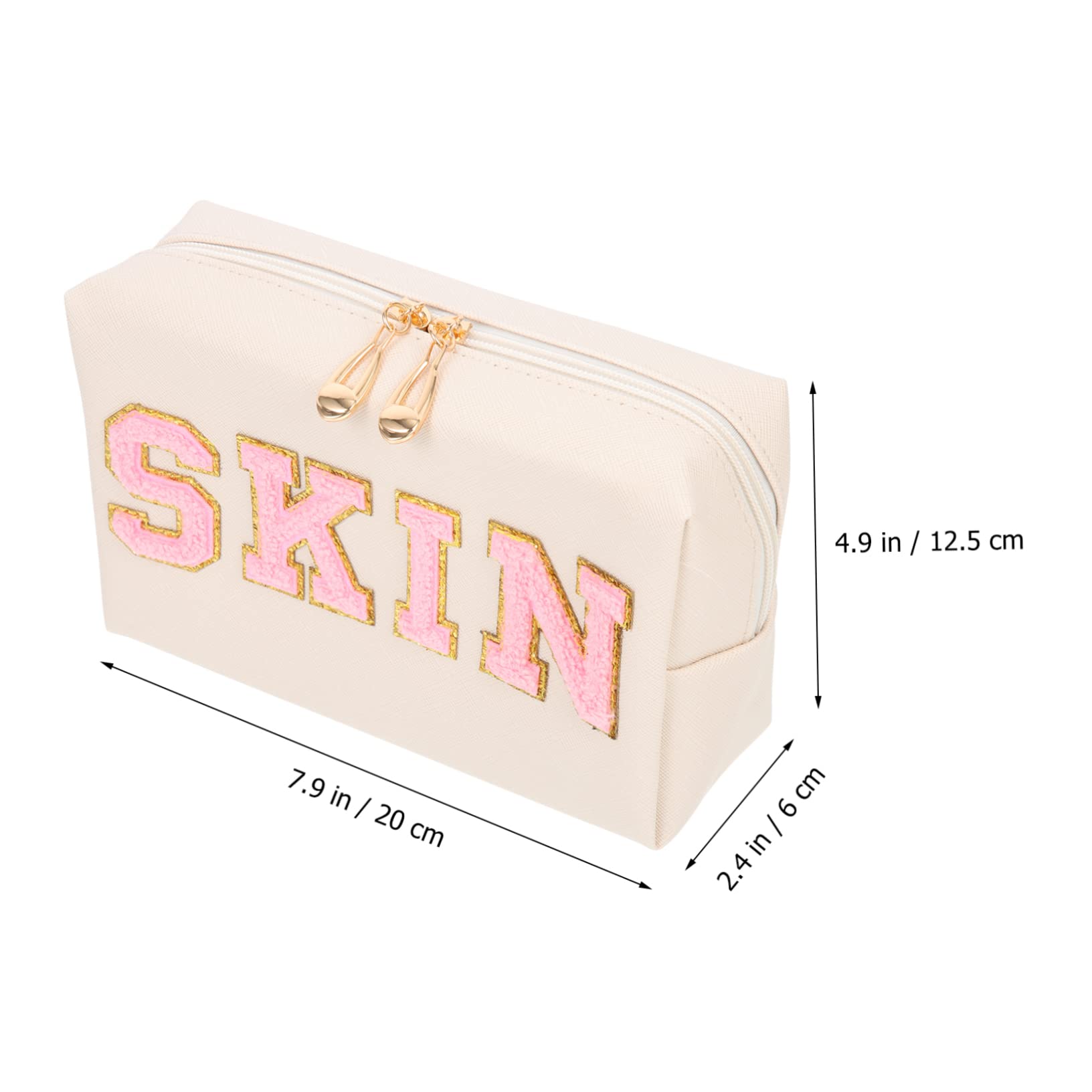 2 Pezzi Beauty Case Donna in Pu, Portatrucco e Portatile, Borsa Organizzatore per Viaggio e Vacanza