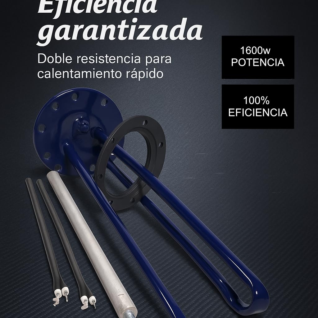 KIT Completo Portavainas FAGOR | Incluye 2 Resistencias 800W (1600W Total), Junta y Ánodo | Recambio de Reparación Esencial | Potencia y Protección Anticalcárea