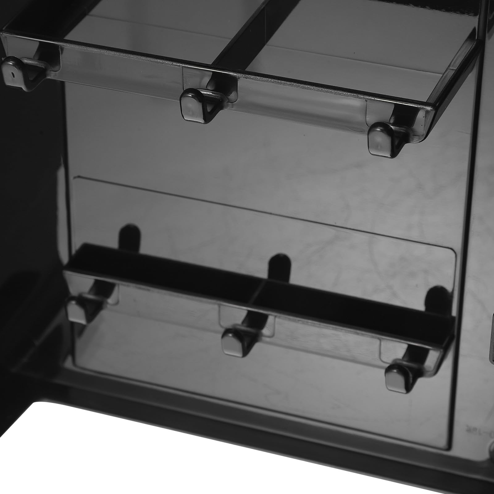 Toyvian Portachiavi da Parete Moderno in Plastica Nera Calamite Potentissime, Gancio Magnetico Multifunzionale per Casa e Ufficio, Design Semplice ed Elegante