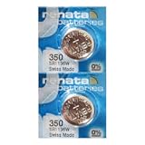 Renata 350 SR1136W Batteries - 1&period;55V Silver Oxide 350 Watch Battery &lpar;2 Count&rpar;