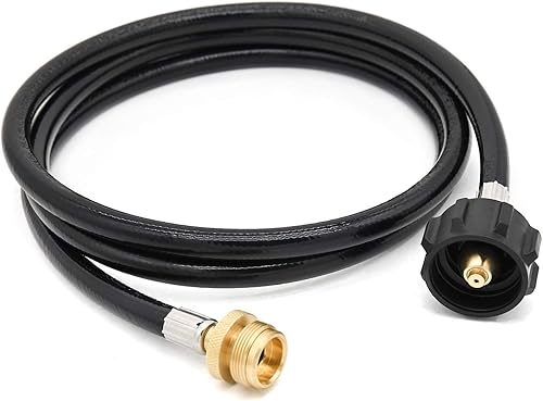 Manguera adaptadora de propano de 6 pies, convertidor de 1 lb a 20 lb de repuesto para parrilla de gas Weber Q1200 Q1000, apto para tanque