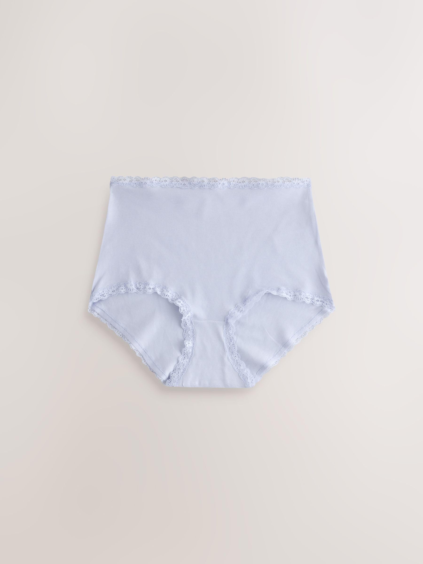 NEXT Mujeres Pack de 10 Braguitas Altas de algodón y Encaje