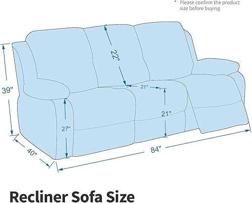 Vista 26 de MAXIJIN - Funda para sillón reclinable de terciopelo de 4 piezas, elástica, afelpada, gruesa y suave, con bolsillo lateral (camello)