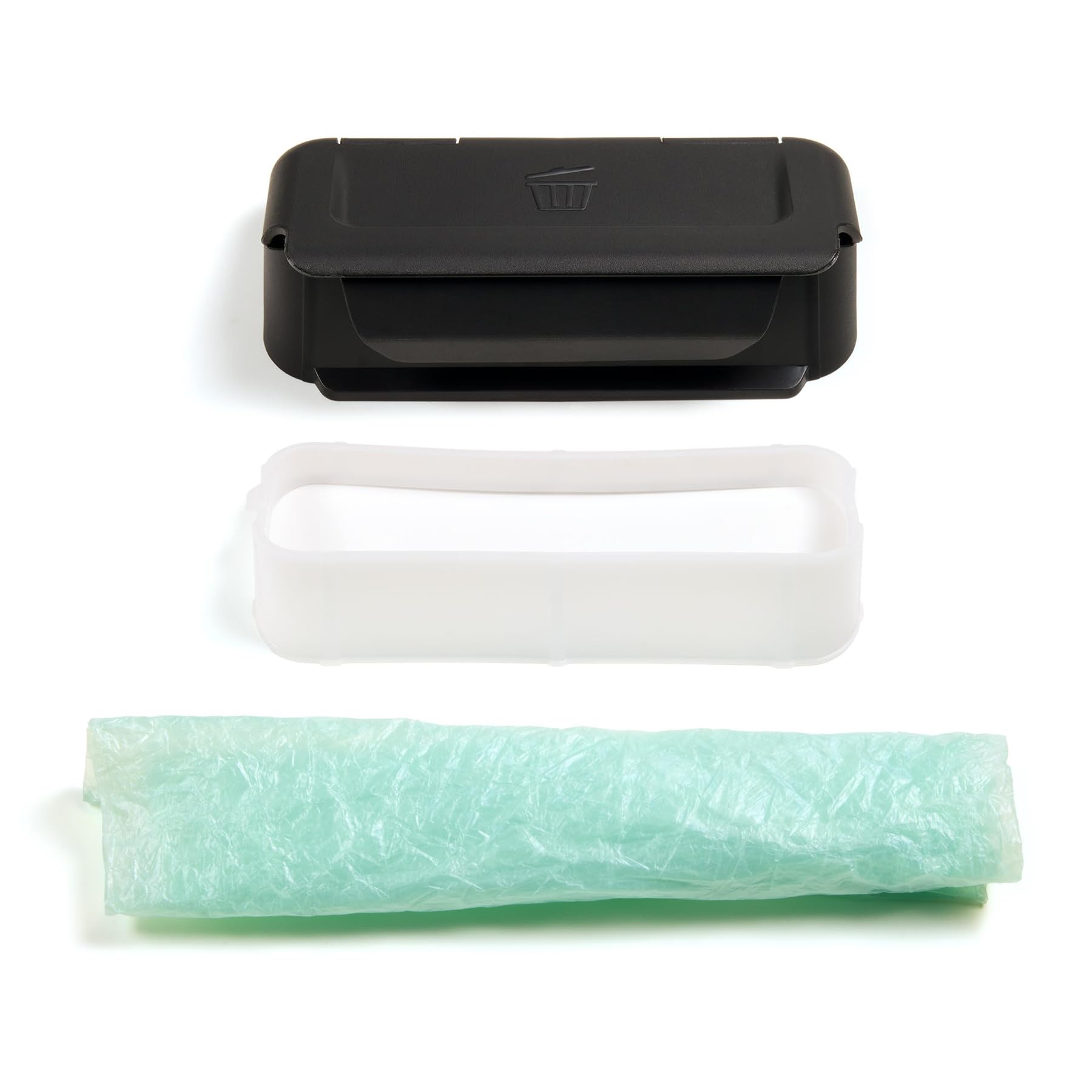 Volkswagen Cestino Rifiuti Originale per Portiere, Nero, Contenitore Rimovibile con Coperchio, Include 2 Sacchetti