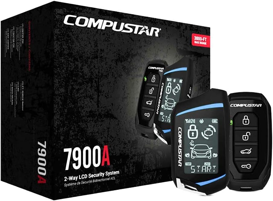 Compustar CS7900A 3000 FT. AllInOne 2Way Car Alarm & Security