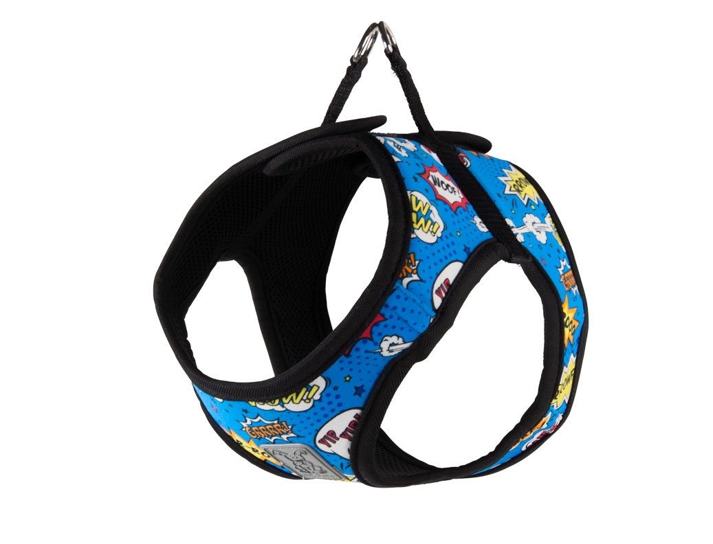 RC Pet Products Cirque Soft Walking Step-In Dog Harness, Medium, Comic  Sounds