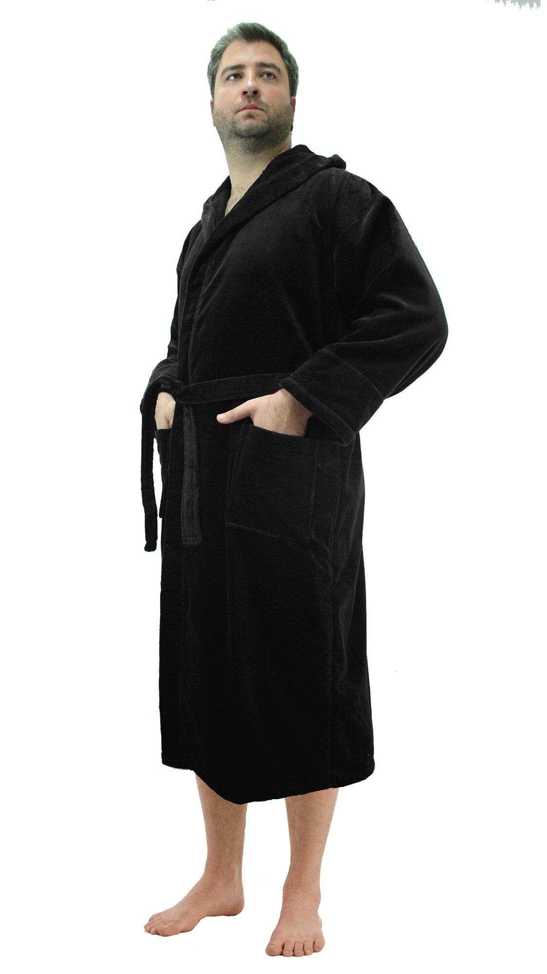 Terry Cotton Hooded Robe for Men and Women