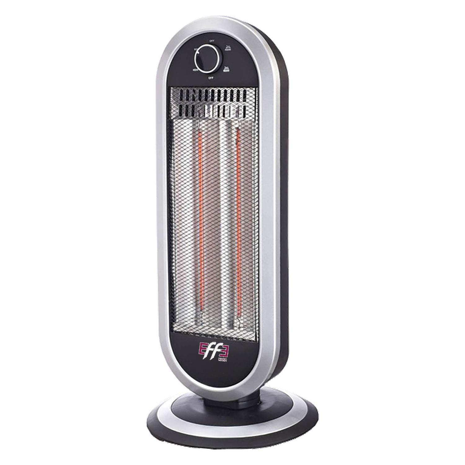 EFFE Stufa Torre al Carbonio k250 | 2 Livelli di Potenza 450/900W | Interruttore di Sicurezza antiribaltamento | Alimentazione 220-240V - 50 Hz | Misure: 300 * 300 * 790 mm