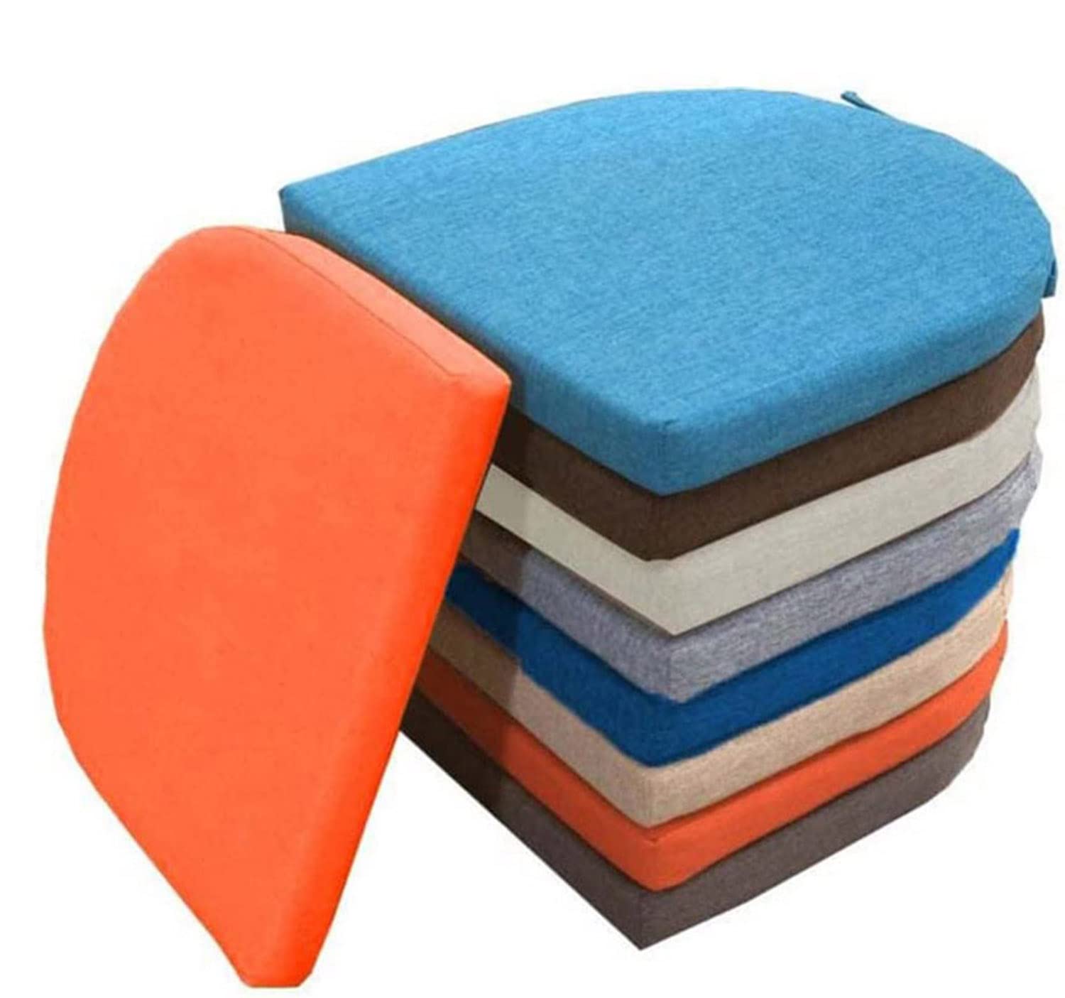 Waigg Kii Thick 3/5/8cm Chair Pad Seat Cushion,Non-slip Chair Seat Cushion Pad,Washable Chair Seat Pads for Home Kitchen Office Indoor Outdoor (45X45X3CM,Red)