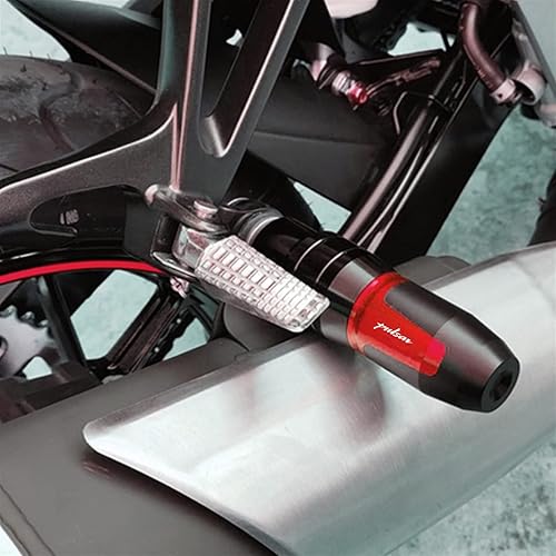 Miniatura 4 de Para Bajaj Pulsar 200 NS200 RS200 AS Motocicleta CNC Accesorios Marco de Escape Sliders Almohadillas Protector de Caída (Color Azul, Tamaño B)