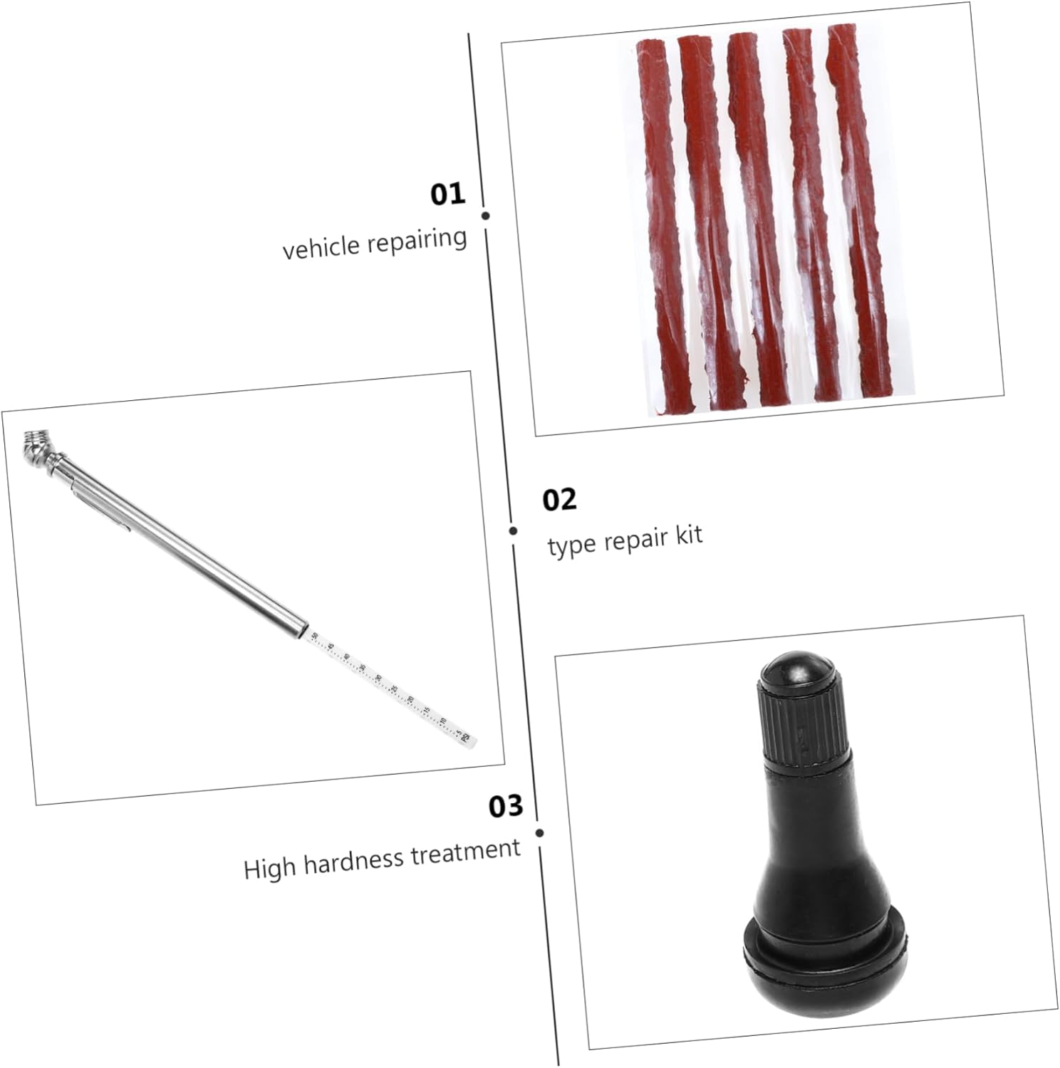 Essential Car Tire Repair Kit 67pc Tool Set Easy to Handle for Diyers and Mechanics