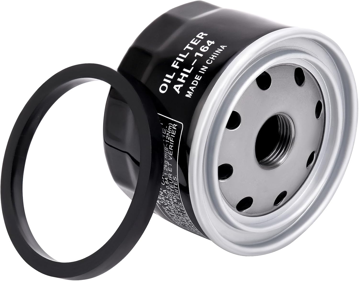 AHL 164 Oil Filter 11427673541 Compatible with BMW R18 100 Years 2024/R12 2023-2025/R12 nine T 2023-2025/K1600 GTL 2025,4pcs