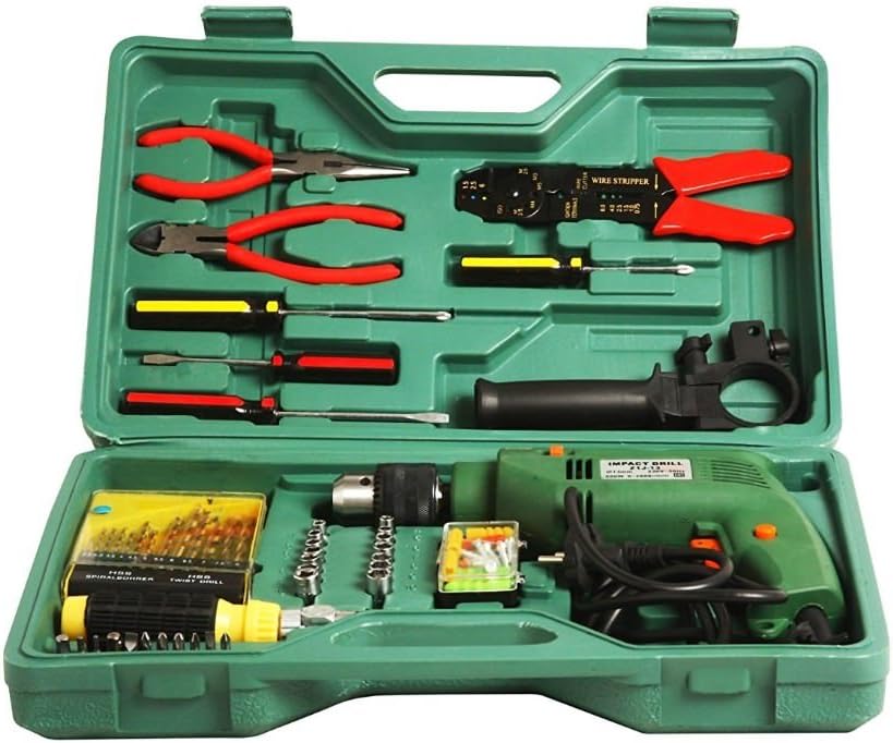 Janvitha Iron Impact Tool 10 mm 500 W Corded Drill Kit (Multicolour)