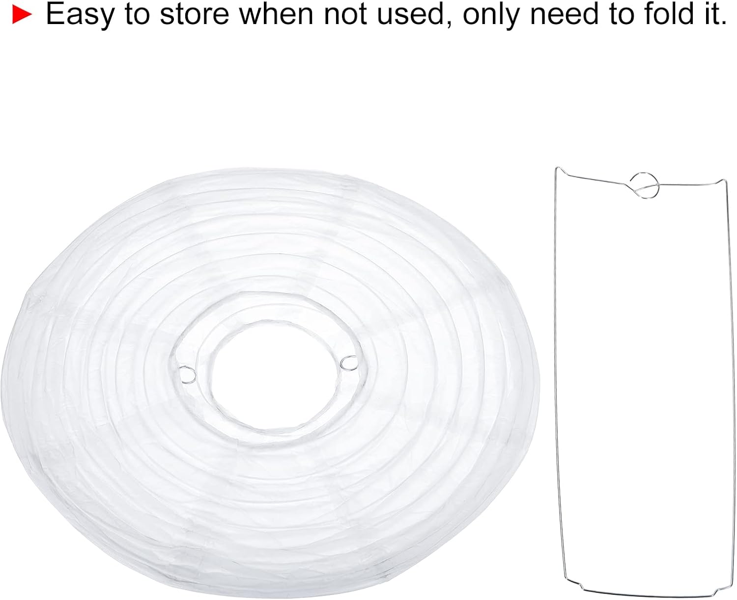 PATIKIL 12 Inch Paper Lanterns, 6 Pack Round Folding Hanging Lamp Shade for Wedding Home Party Festival Celebration, White