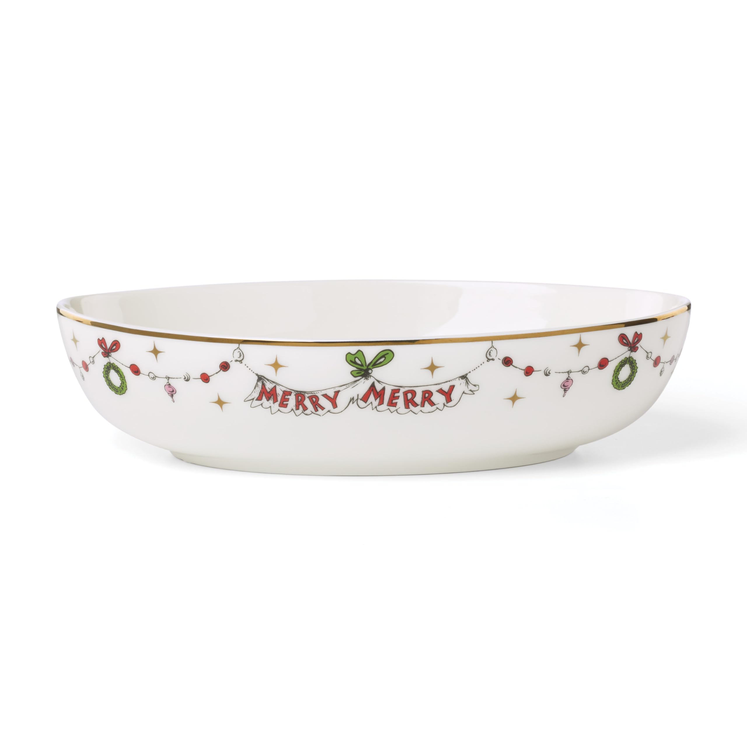 Lenox Merry Grinchmas Oval Serving Bowl