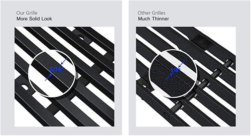 Miniatura 8 de APS Compatible con Chevy Caprice S18-T30067C - Rejilla de malla cromada de acero inoxidable superior principal 1991-1996