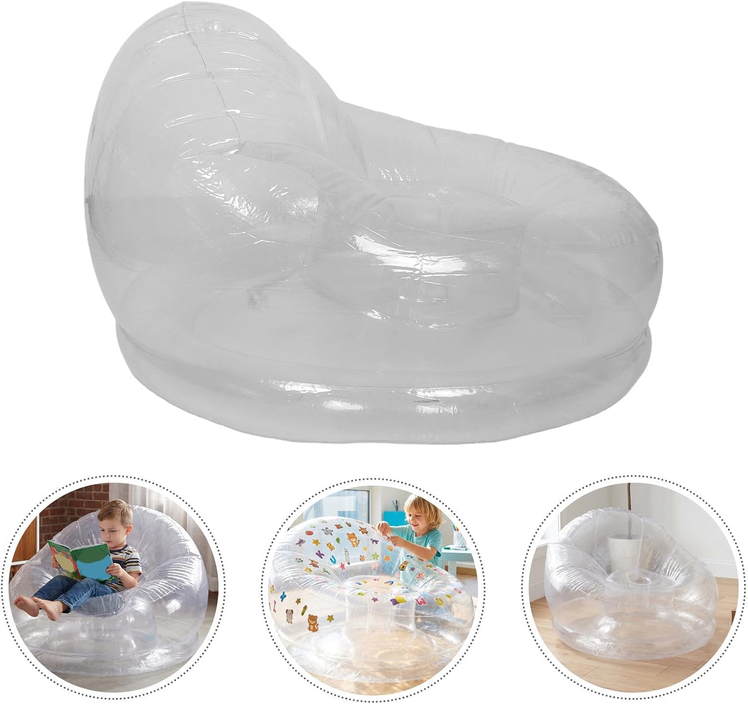 Inflatable Boys and Girls Sofa Chair, PVC Lounge Seat