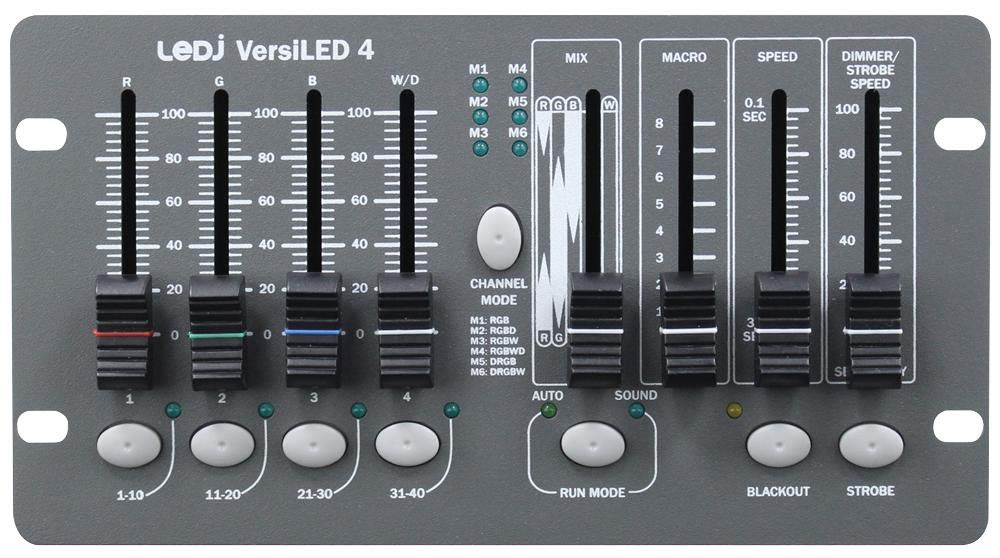 DMX-Steuerung, 4 Kanäle, Effekteeinheiten, Audio Visuell, 1 Stück – LEDJ321