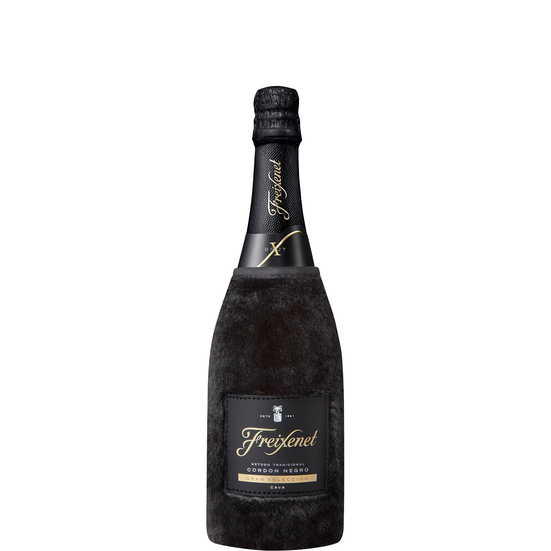 Aktionspaket Freixenet Cava Córdon Negro Brut (9 x 0,75 l) - Edler, spanischer Qualitätsschaumwein, fruchtig und herb mit zarten Hefe- und Honigaromen inkl. einem Flaschen Winter Coat gratis