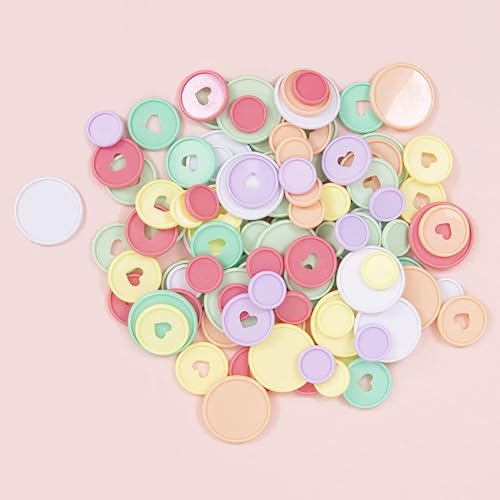 Miniatura 6 de Craftelier - Anillos en forma de S de disco con purpurina de plástico para encuadernación de álbumes de recortes para planificadores, agendas,