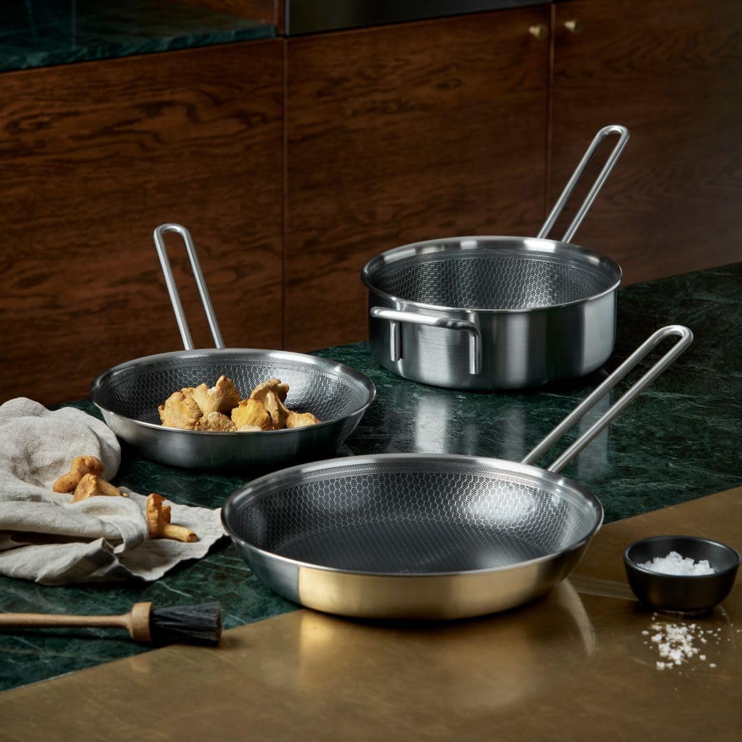 24 cm Stainless Steel and Ceramic Non-Stick Sauté Pan