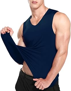 Tank Tops, Tops & Vests for Men Linen Vest Gym Sports Undershirt Men's Tank Top Undershirt Sleeveless Tank Top Men's Hawaiian Print Tank Shirt Sport Tank Top Crew Neck Plain Sleeves