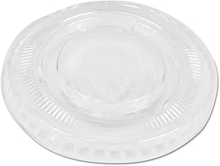 Boardwalk Prtlid2 Souffl?/Portion Cup Lids, Fits 2 Oz Portion Cups, Clear, 2500/Carton