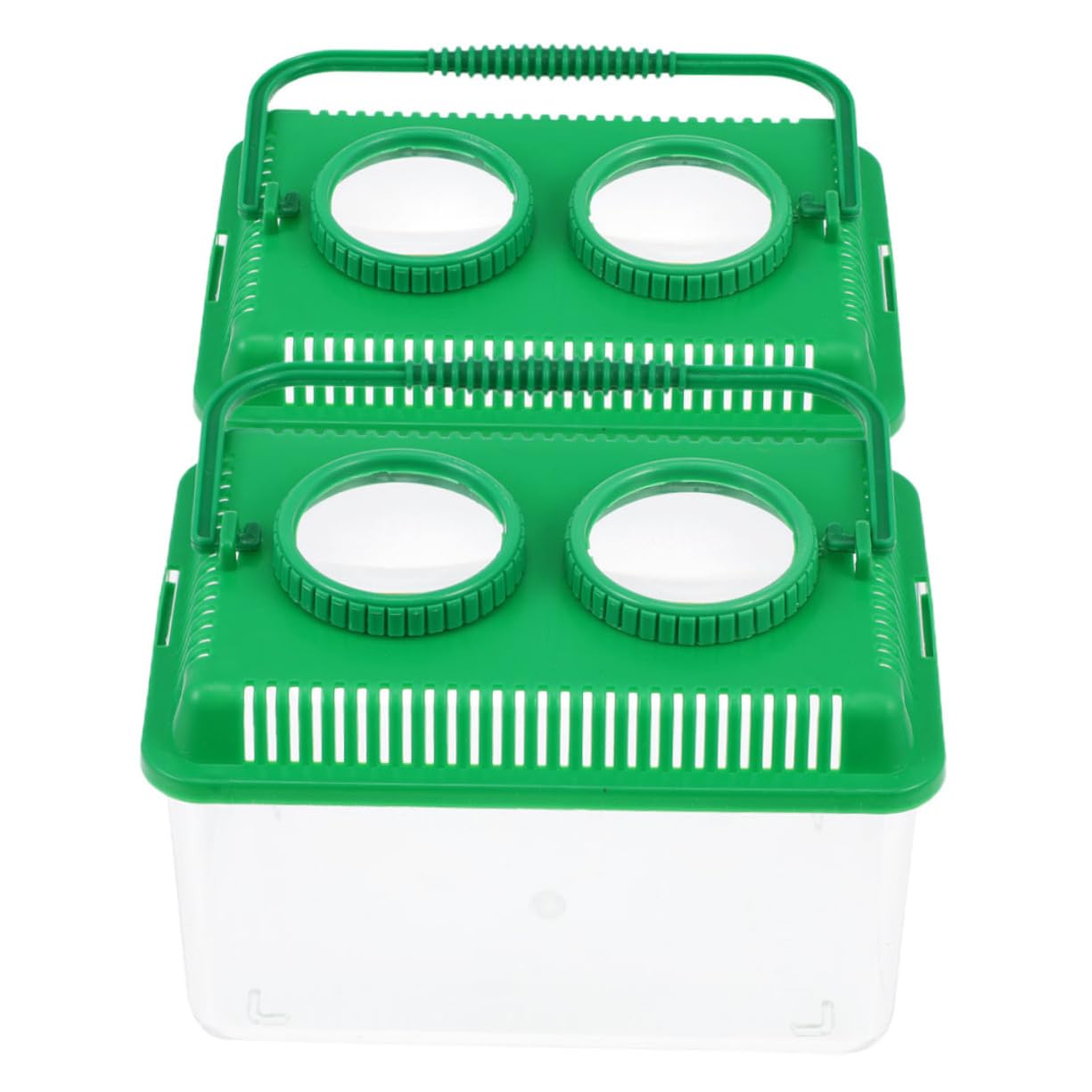 Cabilock 4 Sätze Beobachtungsbox Für Insekten Für Überwachung Halten Kollektor -fangset Insektenfänger Goldfischgreifer Explorer Kit Green Acryl 2 Stück * 4
